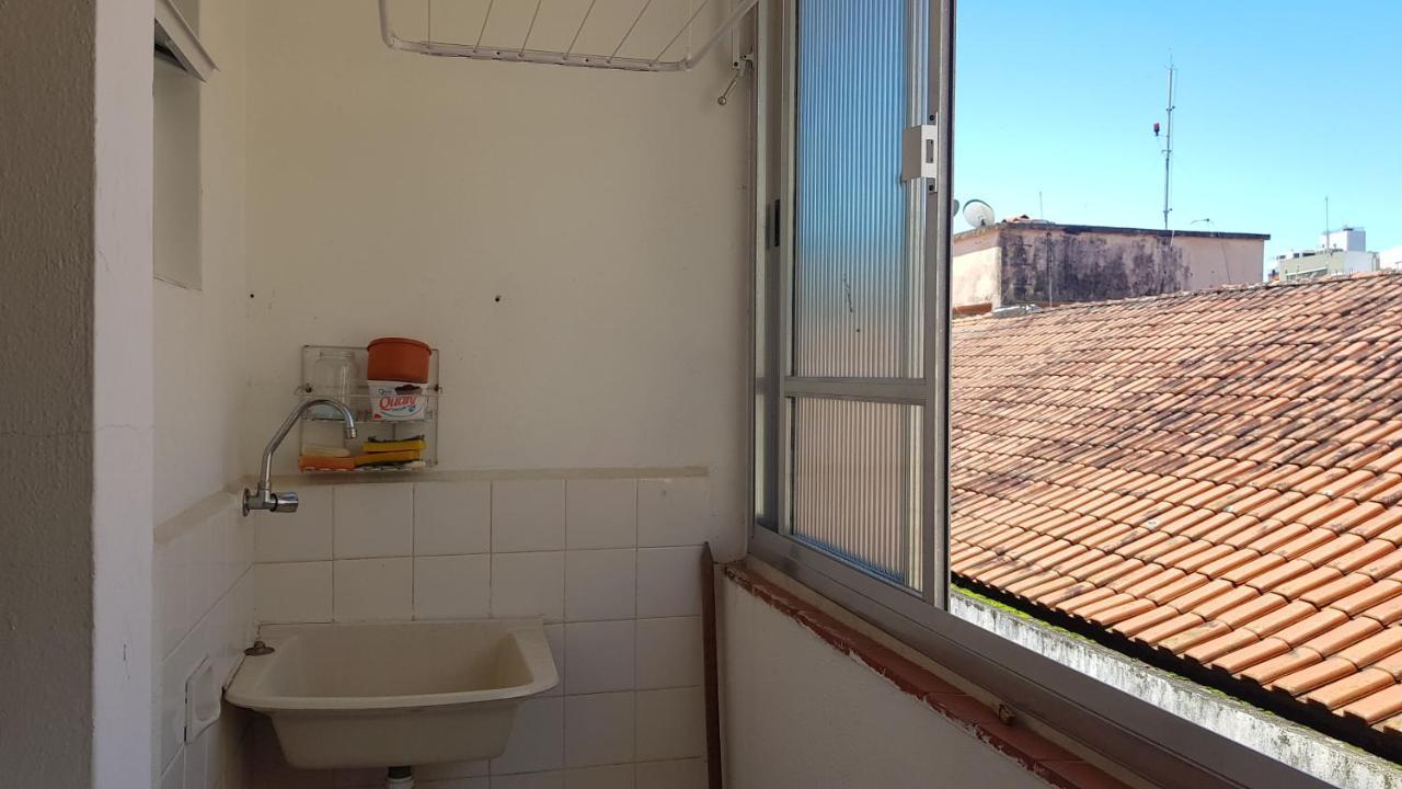Apartamento a uma quadra da praia Guarujá Exterior foto